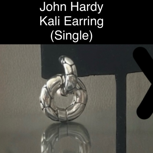JOHN HARDY Kali Door Knocker Pierced Earring / STERLING SILVER (Single Earring) - Picture 1 of 10